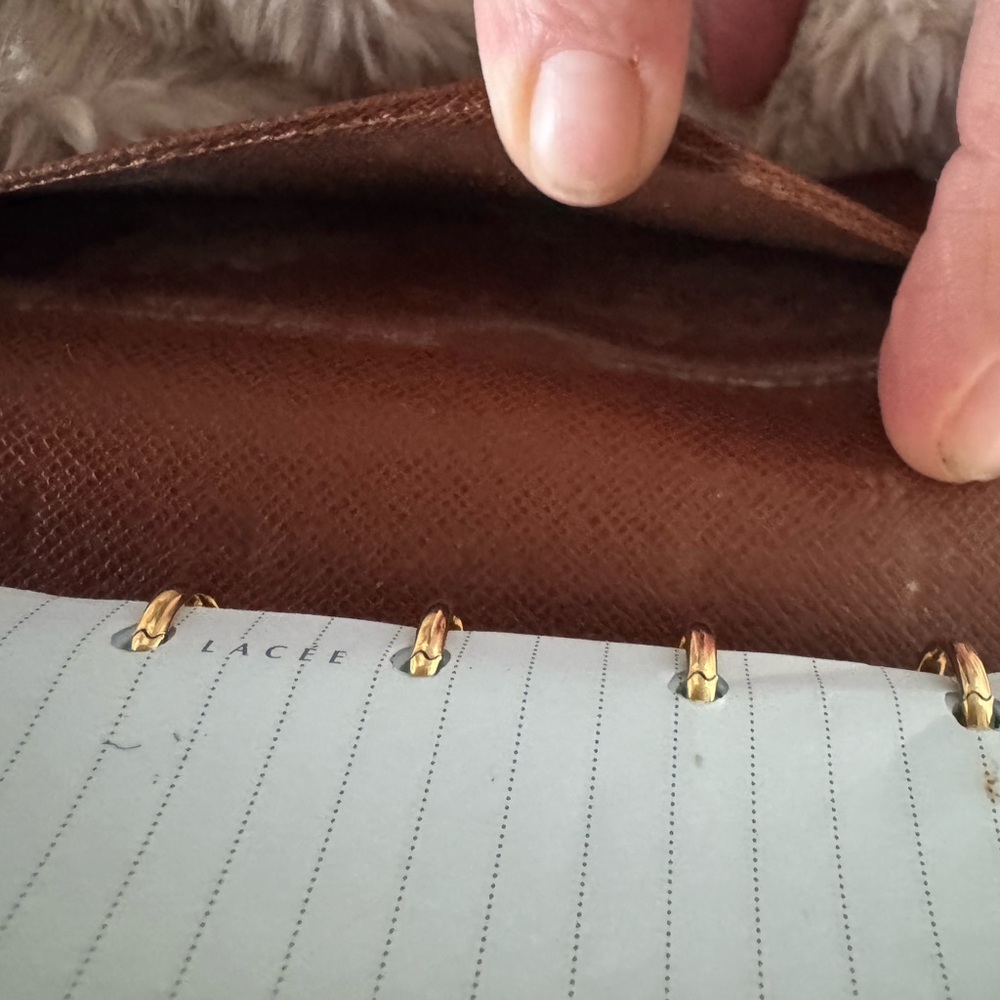 LV Monogram Agenda PM Planner Cover Brown Canvas Leather - Picture 4 of 12